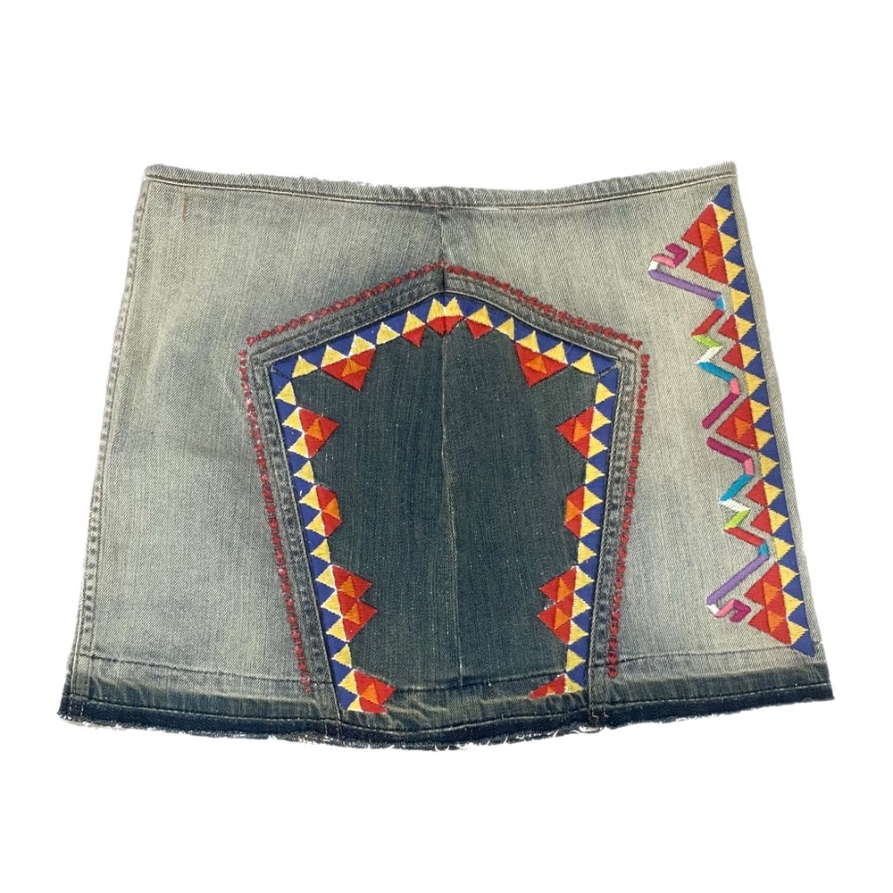 Free People Multi-Colored Pattern Mini Skirt - image 3